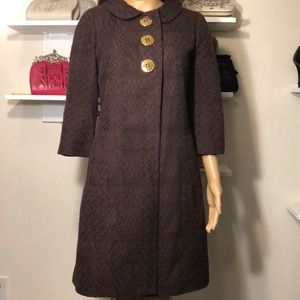 Milly Of New York Brown Trench Coat Jacket